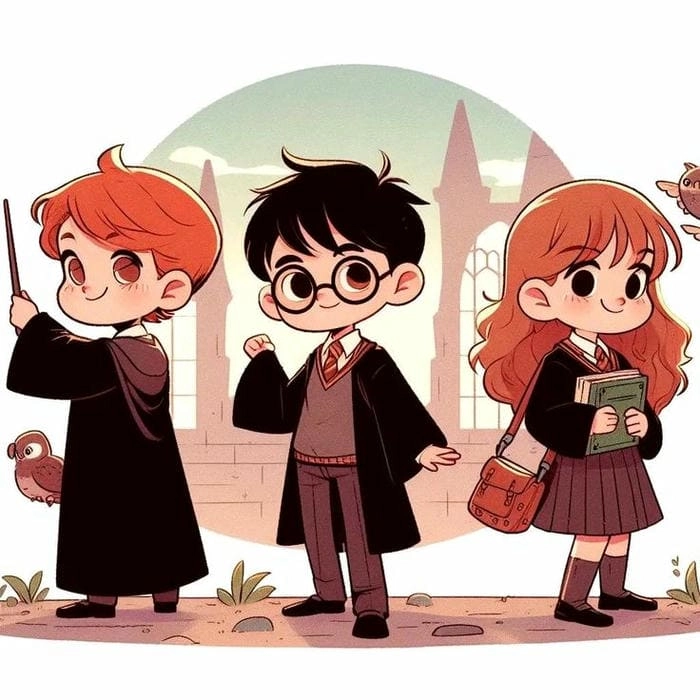 Góc siêu dễ thương với harry potter chibi cute