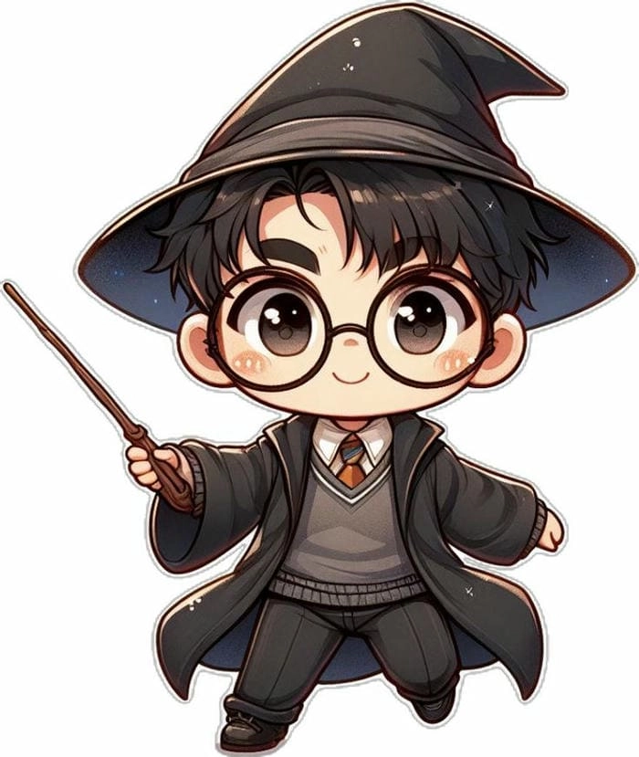 Tải ngay hình ảnh harry potter chibi chất lượng