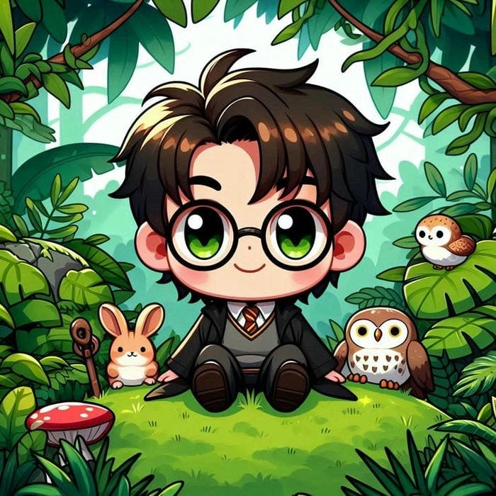 Thỏa sức sáng tạo với harry potter chibi coloring pages
