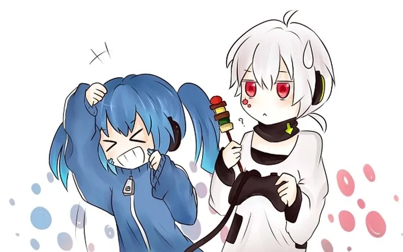 Lưu ngay ảnh anime chibi cặp cực dễ thương