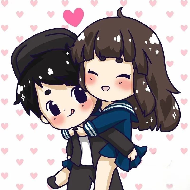 Chiêm ngưỡng ngay ảnh chibi cặp đôi cute