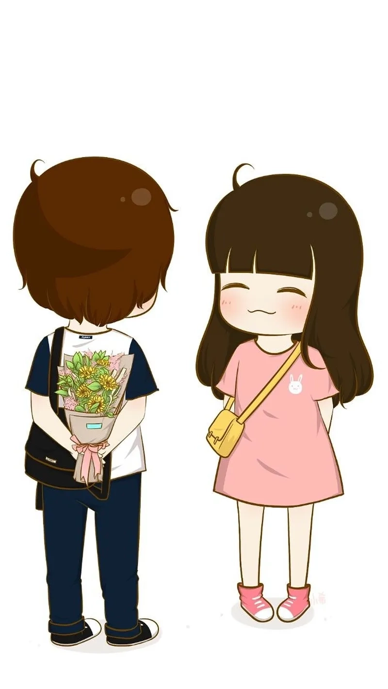 Cùng ngắm ảnh chibi đôi cute cực xinh