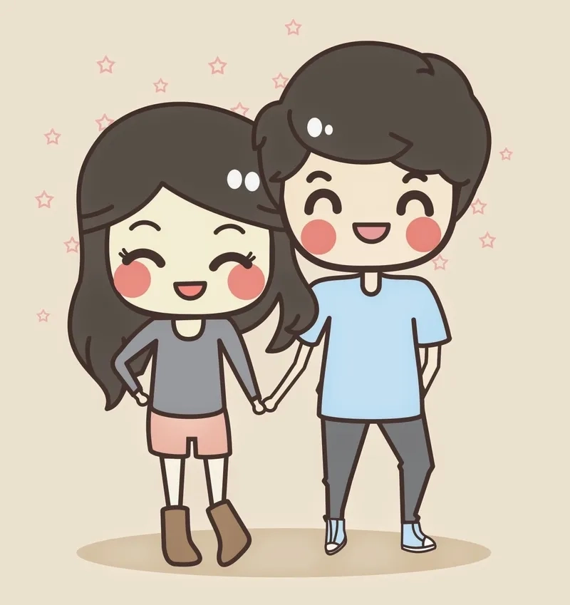 Cập nhật ngay ảnh cặp anime chibi đáng yêu