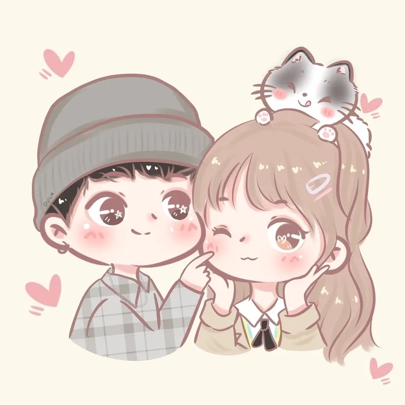 Lưu trữ ngay hình cặp đôi chibi cute siêu hot