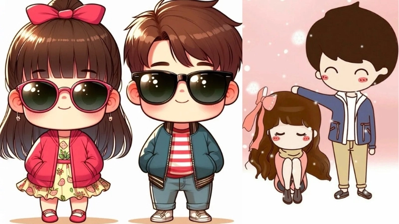 Hình chibi cặp đôi cute là gì khiến dân mạng phát cuồng