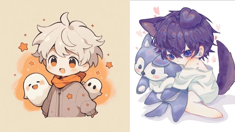 Tải ngay bộ sưu tập hình nền chibi cute siêu dễ thương