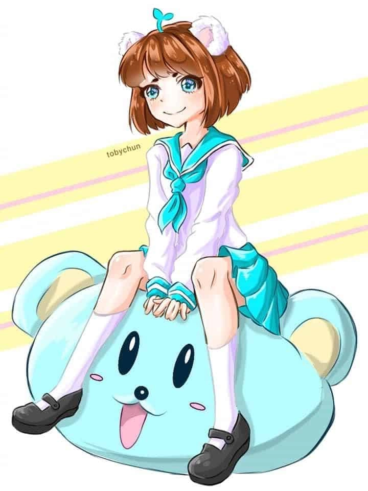 Góc dễ thương với ảnh mèo simmy cute chibi