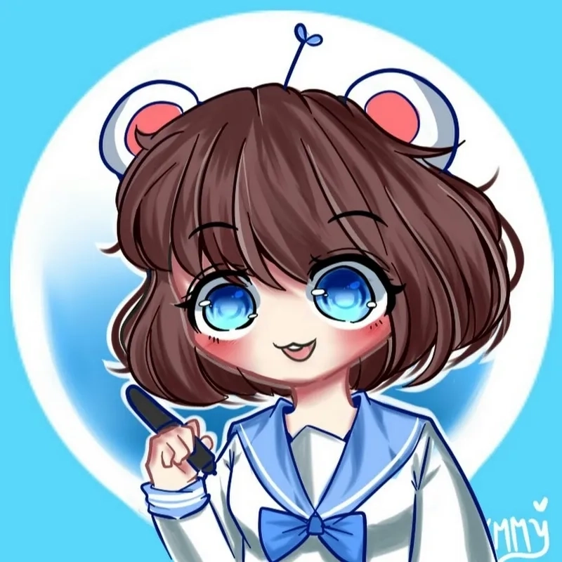 Cùng học vẽ chị mèo simmy chibi