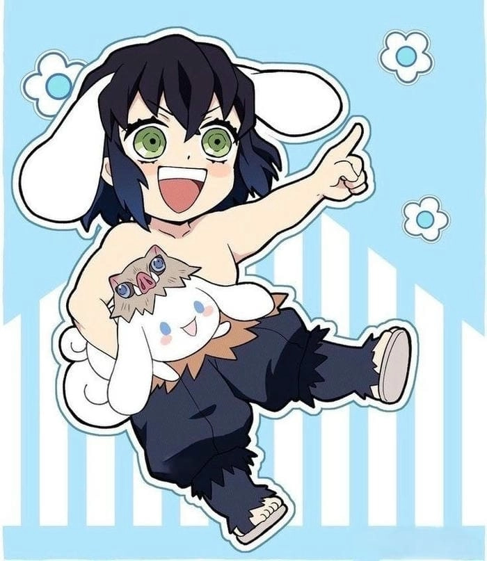 Chiêm ngưỡng inosuke x aoi chibi cực dễ thương