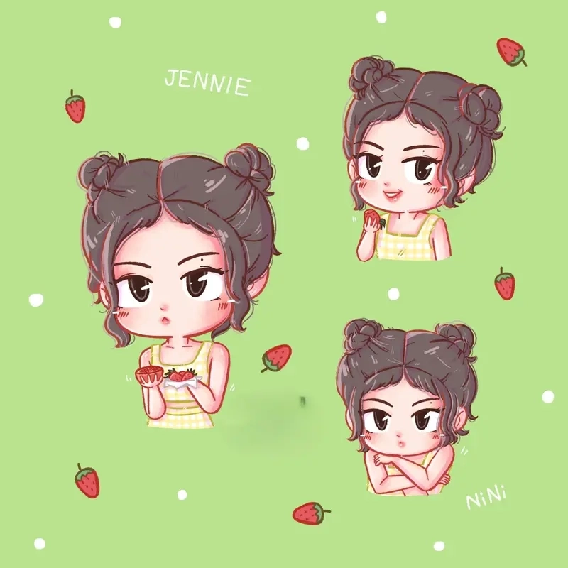 Mẹo cực dễ để vẽ jennie chibi đơn giản