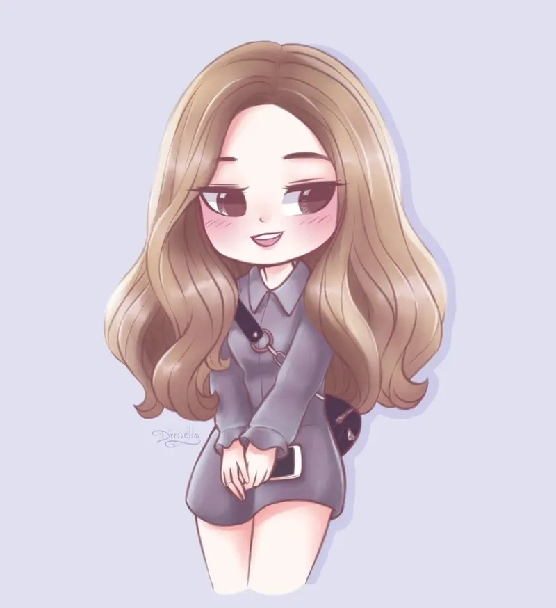 Những nét vẽ đẹp mắt chibi jennie blackpink