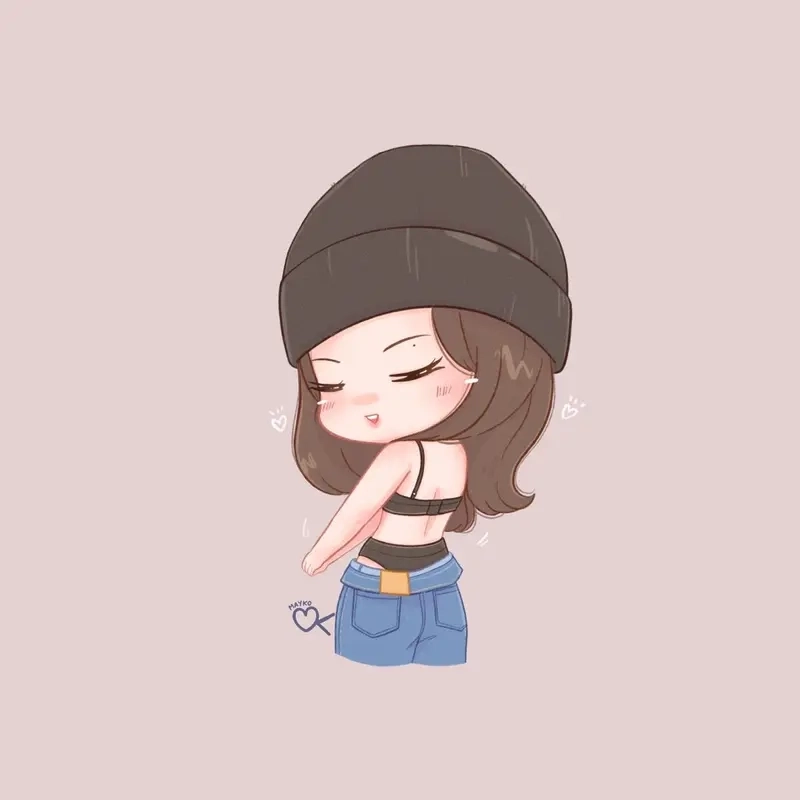 Cách đơn giản để vẽ jennie chibi cute