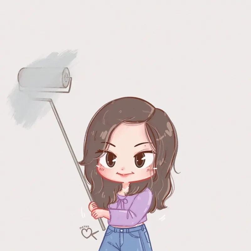 Ngắm nhìn bộ jennie cute chibi cực yêu