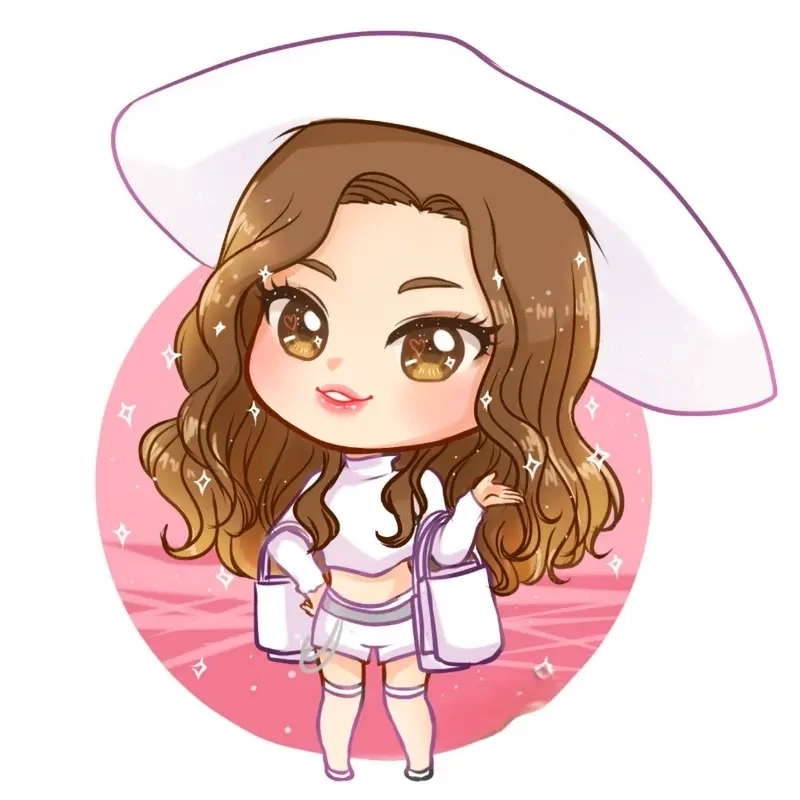 Ngắm nhìn bộ ảnh jennie black pink chibi dễ thương