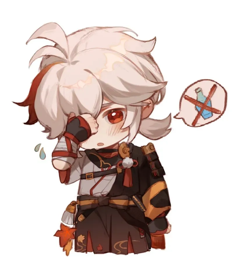 Bản phác thảo đẹp mắt kazuha chibi drawing