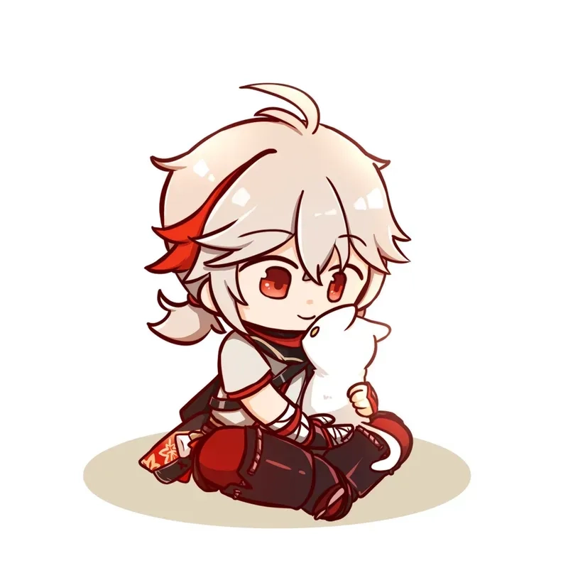 Bộ ảnh động cực vui kazuha chibi gif