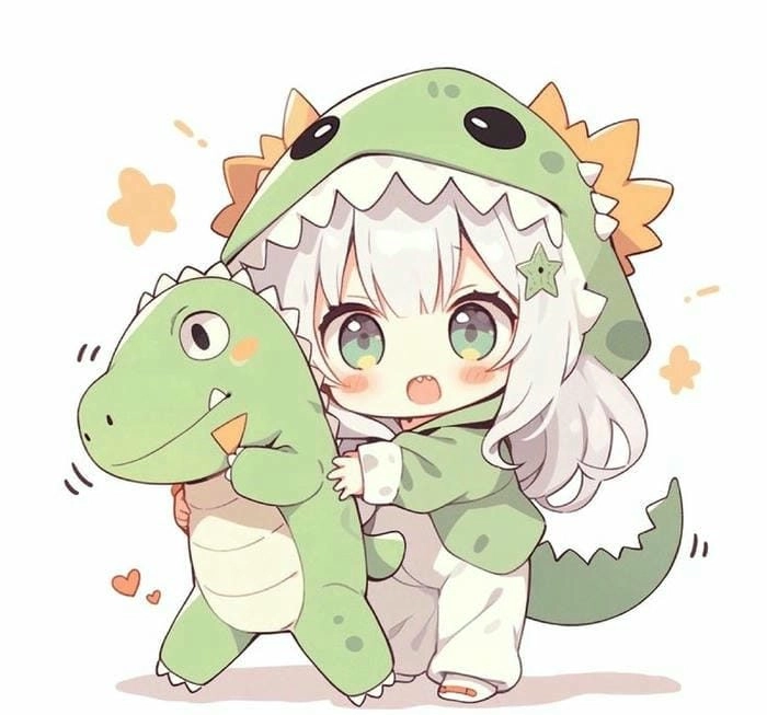 Bộ ảnh siêu ngộ nghĩnh về con khủng long chibi