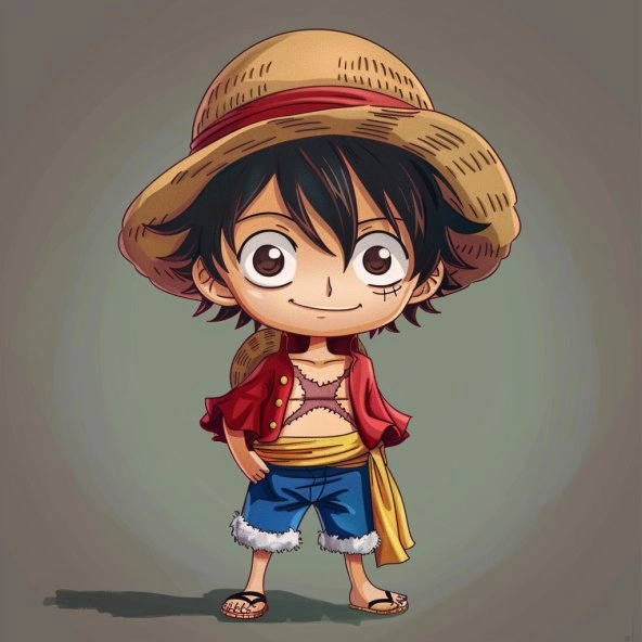 Tải ngay bộ ảnh dễ thương ảnh luffy chibi cute