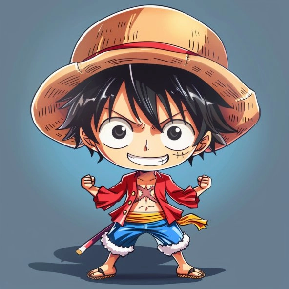 Trọn bộ anh em nhà luffy ace sabo luffy chibi