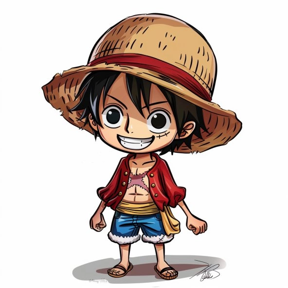 Luffy phiên bản chibi cực đáng yêu hình chibi luffy