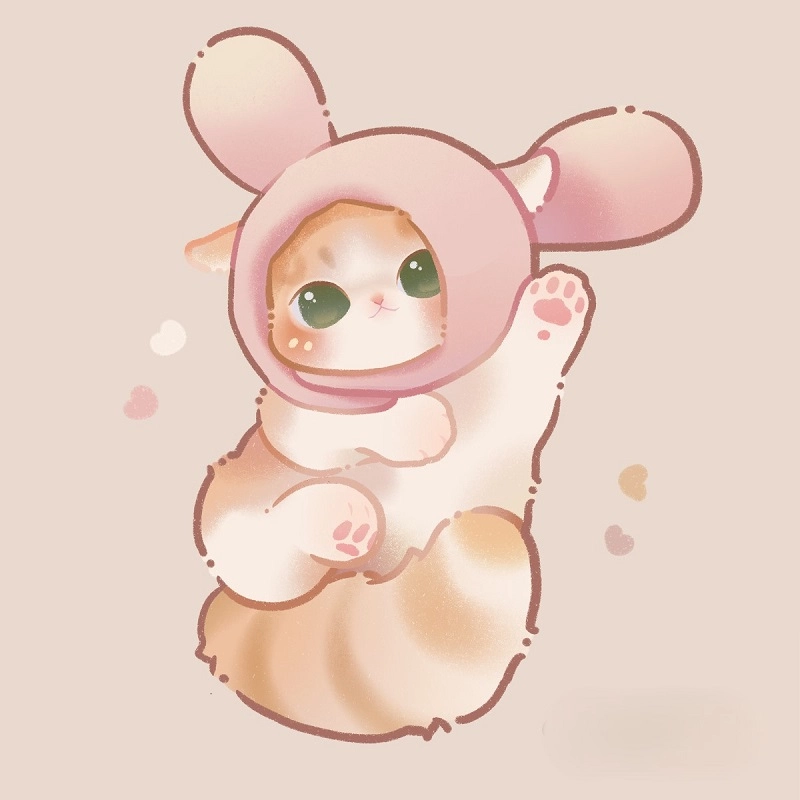 Ngắm nhìn hình ảnh đáng yêu chị mèo chibi