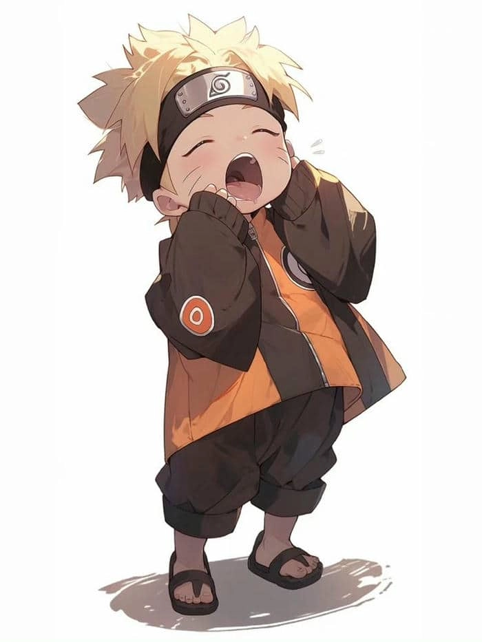 Giải trí cùng tranh to màu naruto chibi