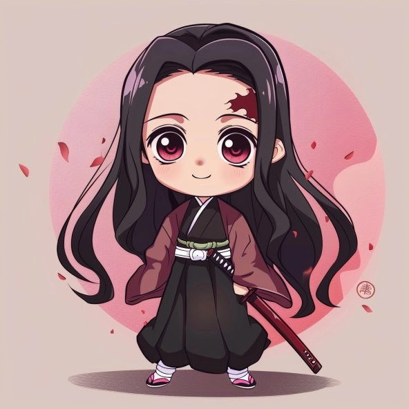 Thỏa sức sáng tạo cùng cute vẽ nezuko chibi đơn giản