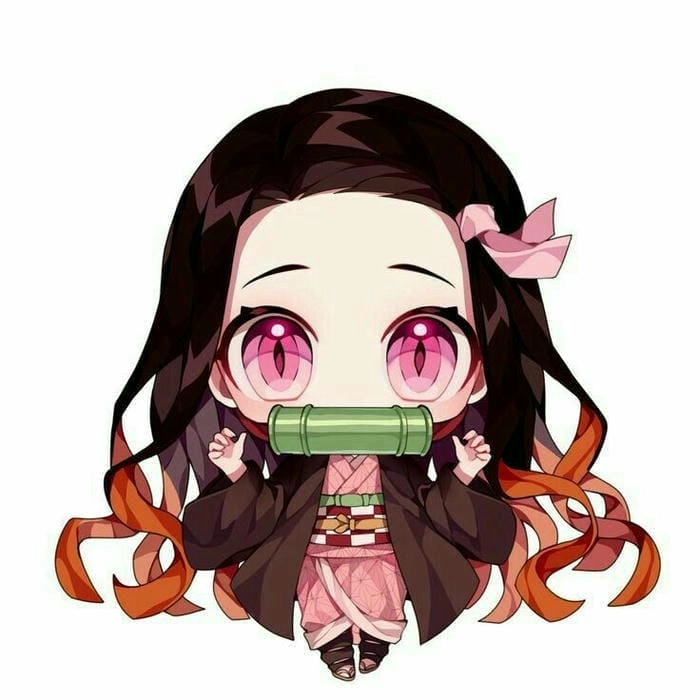 Gợi ý hình nền siêu dễ thương nezuko chibi cute đơn giản