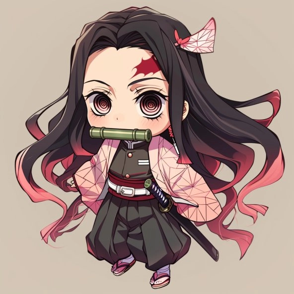 Chiêm ngưỡng nét vẽ siêu dễ hình vẽ nezuko chibi