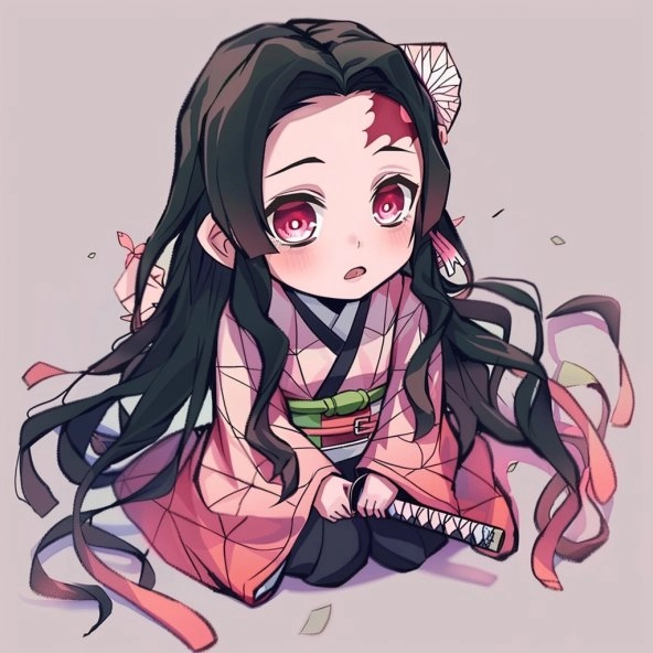 Tổng hợp hình siêu đáng yêu hình nezuko chibi cute
