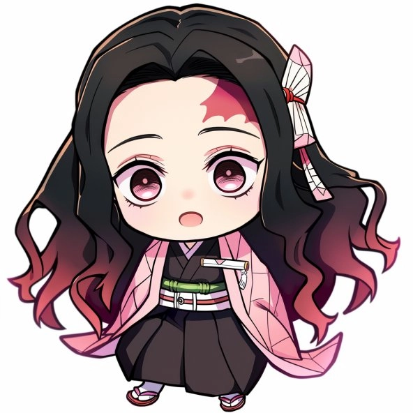 Chiêm ngưỡng mô hình 3d đẹp nezuko chibi 3d