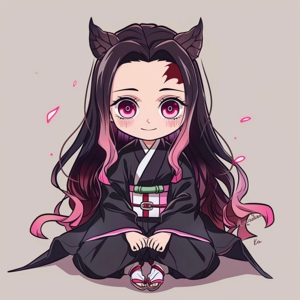 Cặp đôi siêu dễ thương shinobu and nezuko chibi