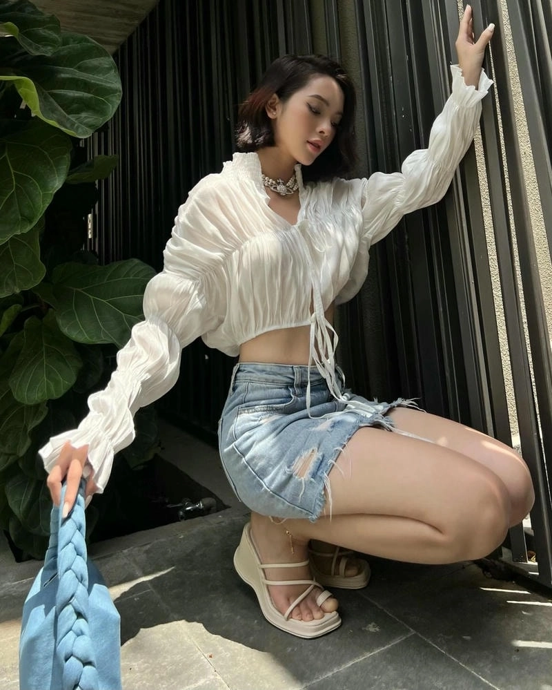 Phong cách thời trang người mẫu Quỳnh Lương quyến rũ