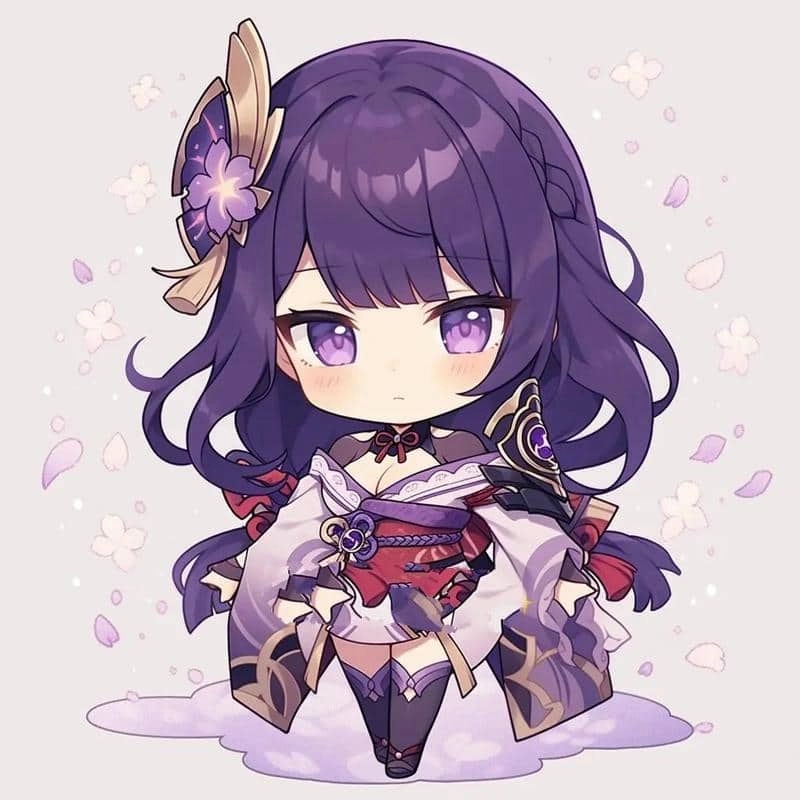 Tuyển tập siêu dễ thương raiden chibi