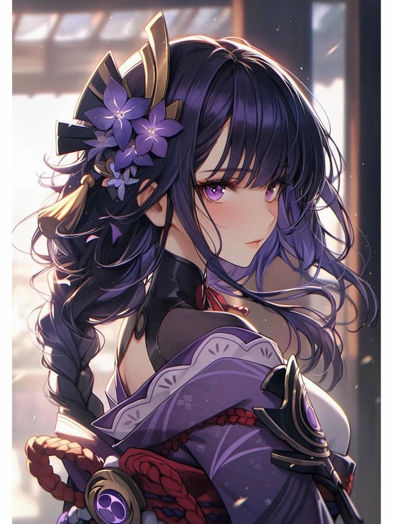 Ảnh buồn siêu cute raiden shogun chibi cry