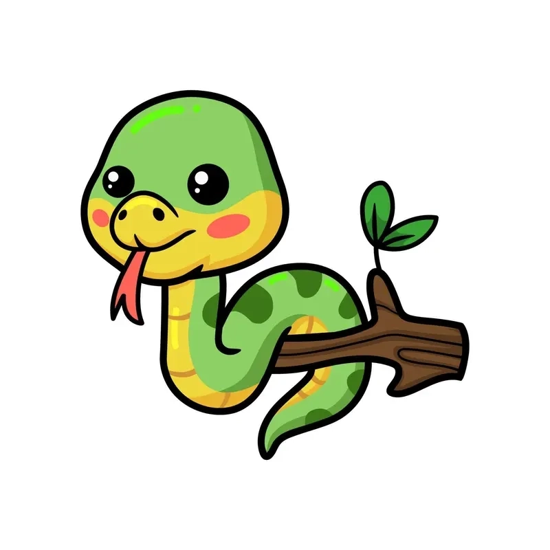Bộ sưu tập cực hot hình rắn chibi 2025