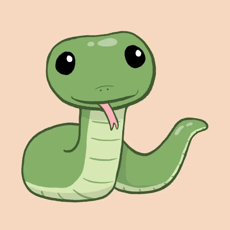 Trang trí máy với hình nền rắn chibi