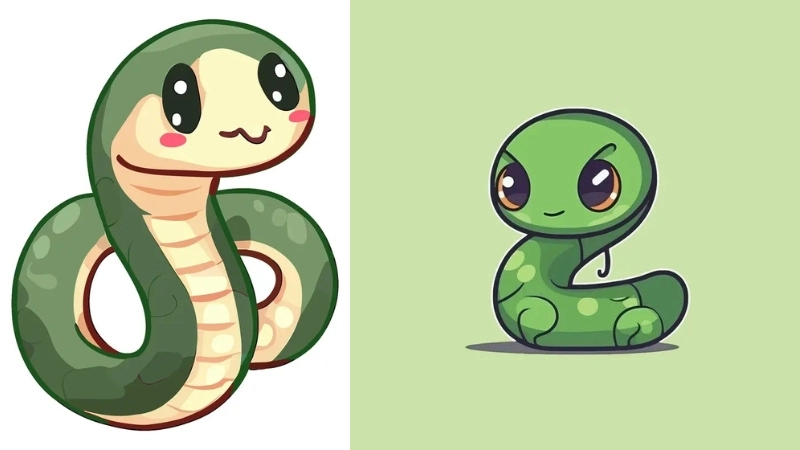 Khám phá bộ sưu tập ảnh rắn chibi cực kỳ dễ thương nhất