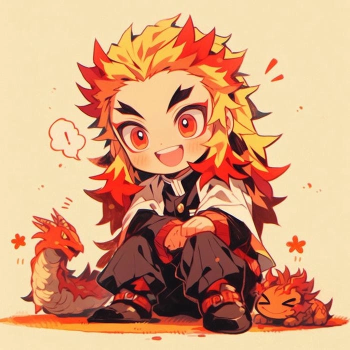 Chiêm ngưỡng ngay ảnh rengoku chibi cực chất