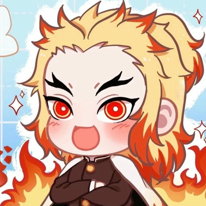 Bộ ảnh đẹp của rengoku kyoujurou chibi cực chất