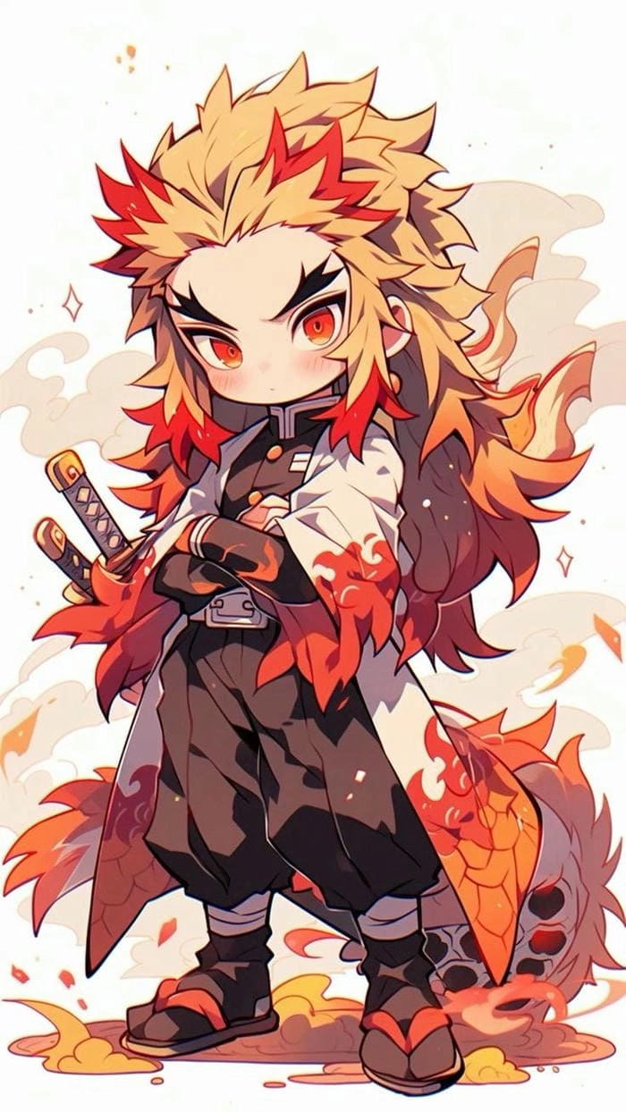 Xem ngay bộ cute rengoku chibi siêu đáng yêu