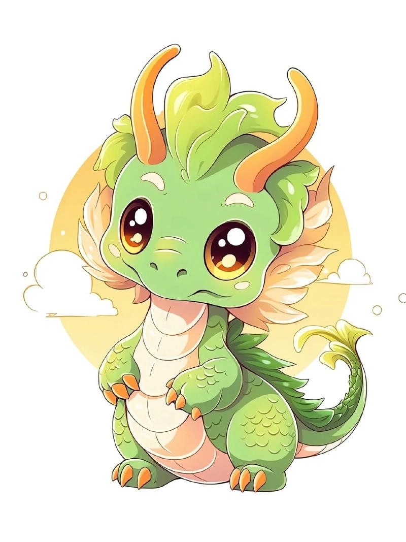 Tuyển chọn siêu phẩm hình con rồng chibi
