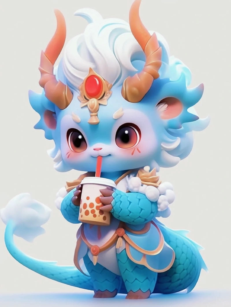 Thử ngay kiểu rong chibi vẽ con rồng ngộ nghĩnh