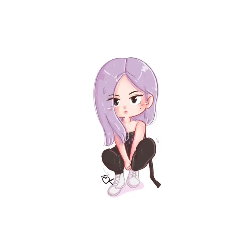 Bộ ảnh siêu dễ thương blackpink chibi jennie