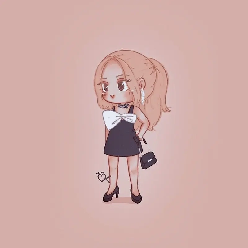 Tải ngay bộ hình nền jennie chibi siêu dễ thương