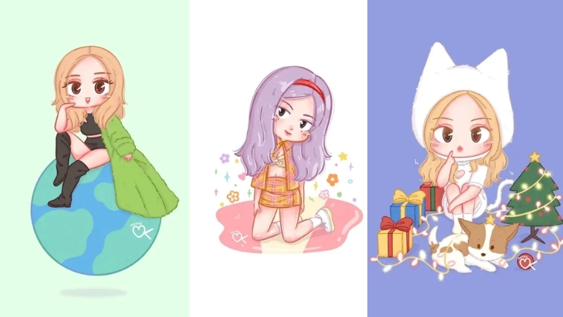 Tổng hợp ảnh Rose chibi cute được fan săn đón nhất