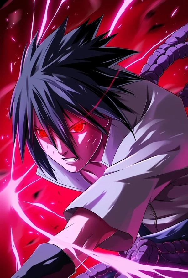 Chất ngầu hết nấc sasuke chibi ngầu