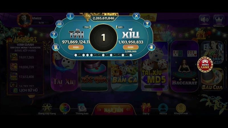  Kết quả minh bạch trên app tài xỉu online Nhatvip, dễ kiểm tra