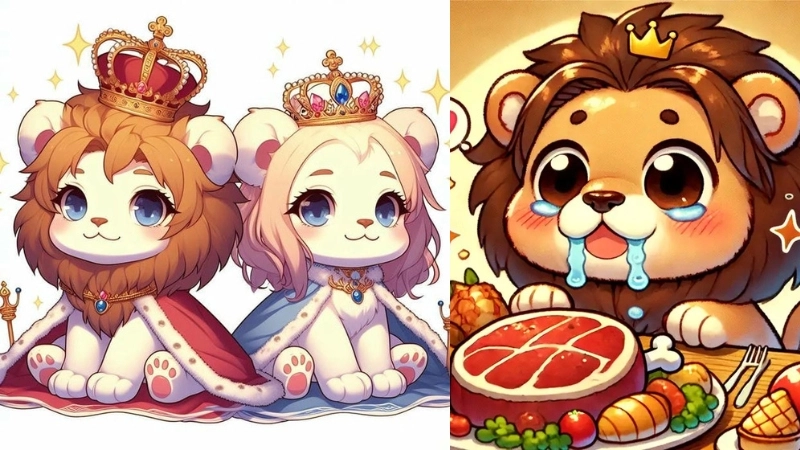 Thế nào là ảnh Sư tử chibi?