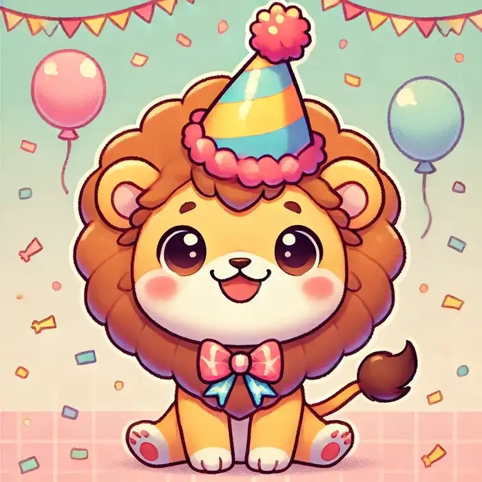 Cùng thử ngay bộ ảnh chibi vẽ sư tử cute